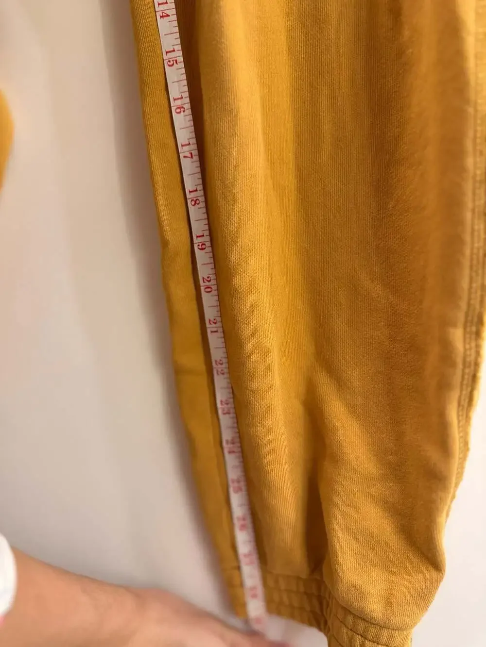 Aerie Womens Elastic Waist Drawstring Activewear Yellow Jogger Pant